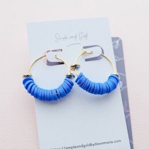 Beaded Hoop Earrings